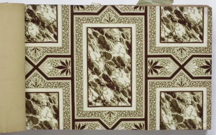 Framed Print : Page from a wallpaper sample book Framed Print : Page from a wallpaper sample book