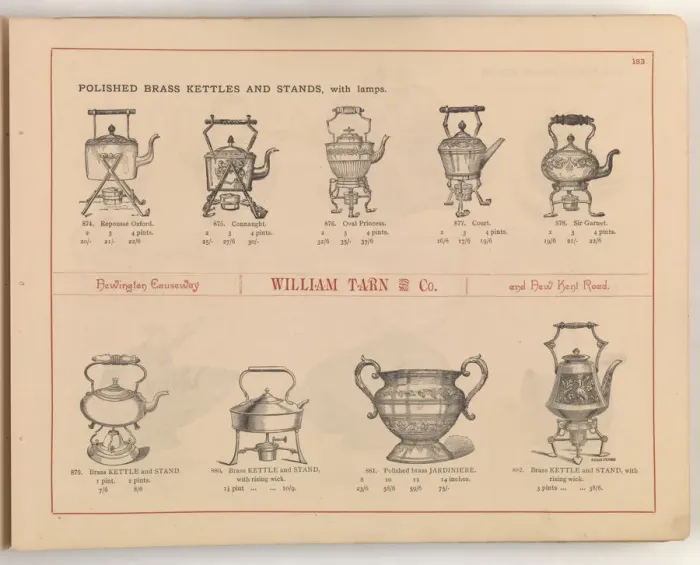 Framed Print : Page from William Tarn and Co.s Illustrated Catalogue: wit Framed Print : Page from William Tarn and Co.s Illustrated Catalogue: wit