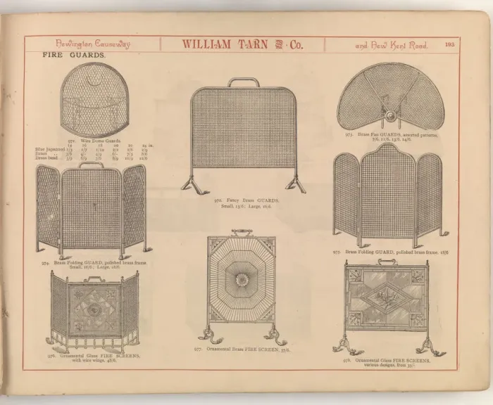 Framed Print : Page from William Tarn and Co.s Illustrated Catalogue: wit Framed Print : Page from William Tarn and Co.s Illustrated Catalogue: wit