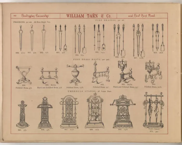 Framed Print : Page from William Tarn and Co.s Illustrated Catalogue: wit Framed Print : Page from William Tarn and Co.s Illustrated Catalogue: wit