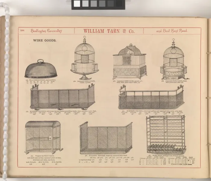 Framed Print : Page from William Tarn and Co.s Illustrated Catalogue: wit Framed Print : Page from William Tarn and Co.s Illustrated Catalogue: wit