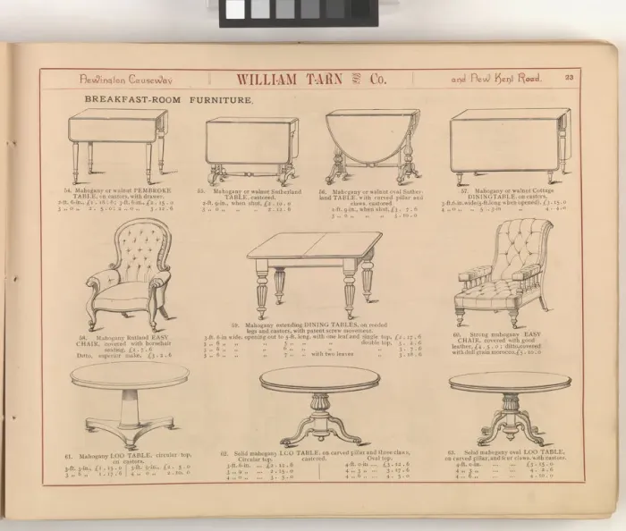 Framed Print : Page from William Tarn and Co.s Illustrated Catalogue: wit Framed Print : Page from William Tarn and Co.s Illustrated Catalogue: wit