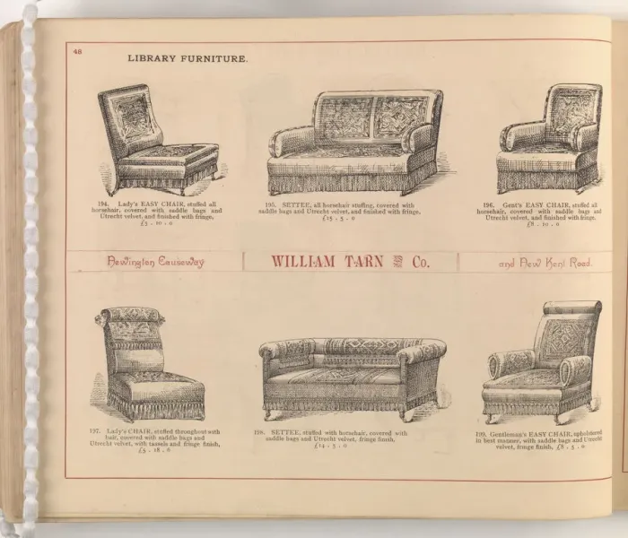 Framed Print : Page from William Tarn and Co.s Illustrated Catalogue: wit Framed Print : Page from William Tarn and Co.s Illustrated Catalogue: wit