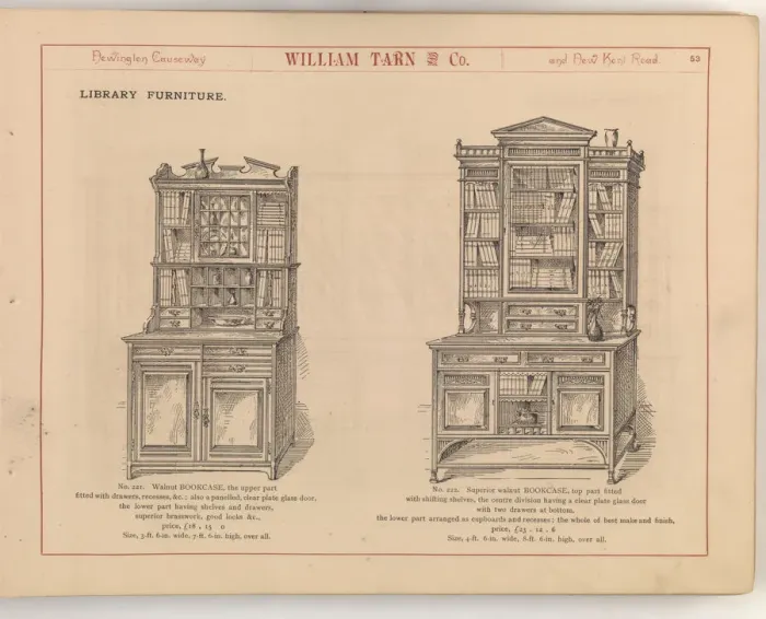 Framed Print : Page from William Tarn and Co.s Illustrated Catalogue: wit Framed Print : Page from William Tarn and Co.s Illustrated Catalogue: wit