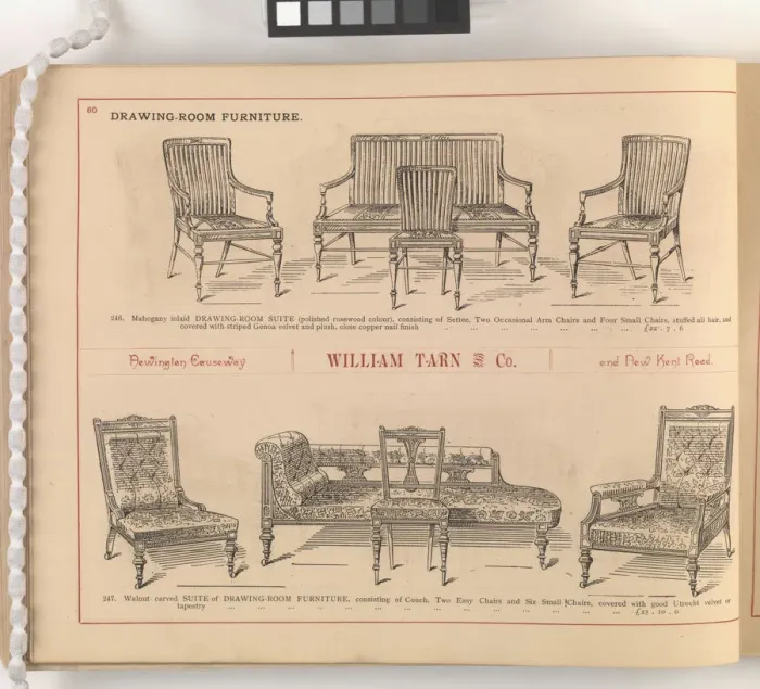 Framed Print : Page from William Tarn and Co.s Illustrated Catalogue: wit Framed Print : Page from William Tarn and Co.s Illustrated Catalogue: wit