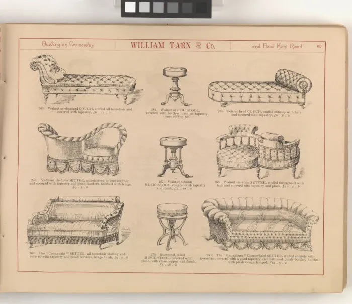 Framed Print : Page from William Tarn and Co.s Illustrated Catalogue: wit Framed Print : Page from William Tarn and Co.s Illustrated Catalogue: wit