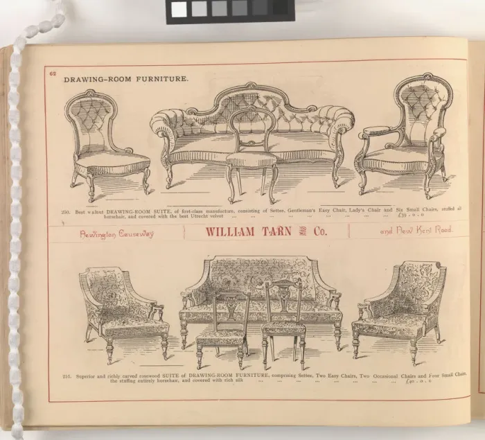 Framed Print : Page from William Tarn and Co.s Illustrated Catalogue: wit Framed Print : Page from William Tarn and Co.s Illustrated Catalogue: wit