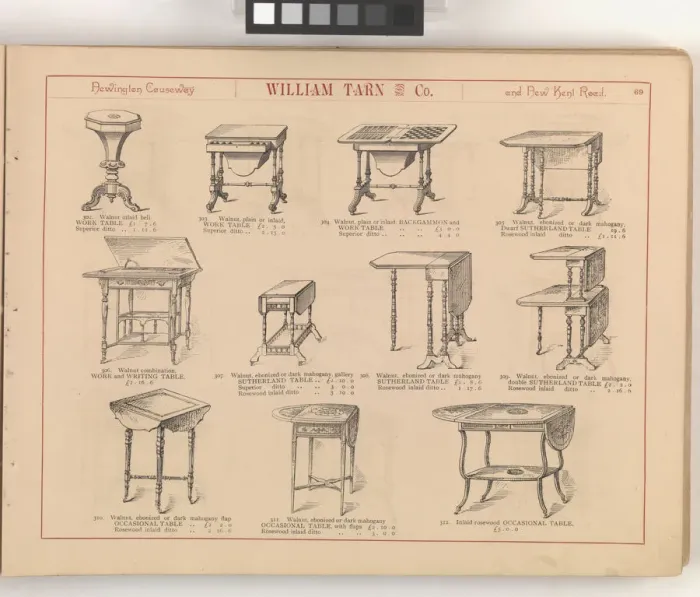 Framed Print : Page from William Tarn and Co.s Illustrated Catalogue: wit Framed Print : Page from William Tarn and Co.s Illustrated Catalogue: wit