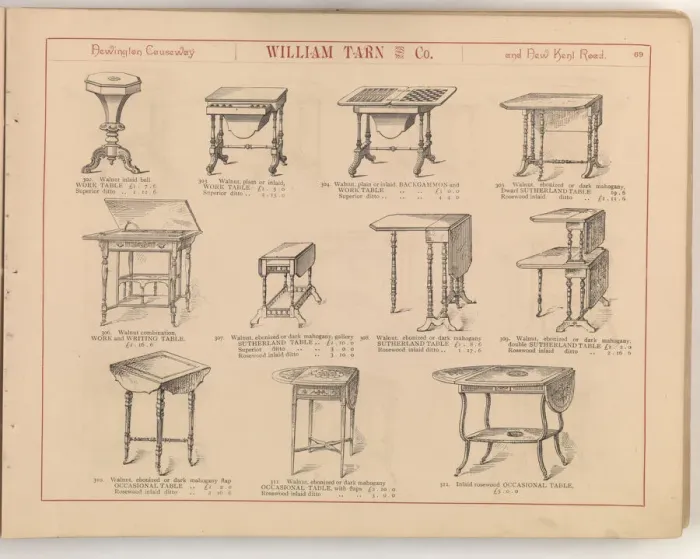 Framed Print : Page from William Tarn and Co.s Illustrated Catalogue: wit Framed Print : Page from William Tarn and Co.s Illustrated Catalogue: wit