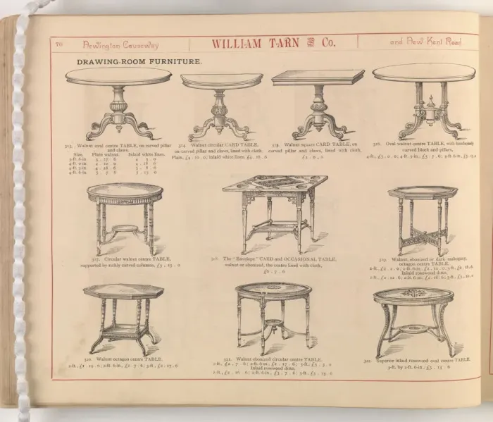 Framed Print : Page from William Tarn and Co.s Illustrated Catalogue: wit Framed Print : Page from William Tarn and Co.s Illustrated Catalogue: wit