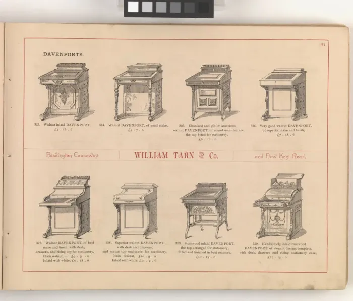 Framed Print : Page from William Tarn and Co.s Illustrated Catalogue: wit Framed Print : Page from William Tarn and Co.s Illustrated Catalogue: wit