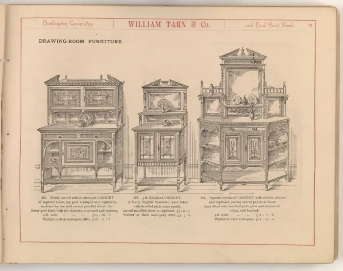 Framed Print : Page from William Tarn and Co.s Illustrated Catalogue: wit Framed Print : Page from William Tarn and Co.s Illustrated Catalogue: wit