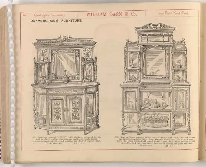Framed Print : Page from William Tarn and Co.s Illustrated Catalogue: wit Framed Print : Page from William Tarn and Co.s Illustrated Catalogue: wit