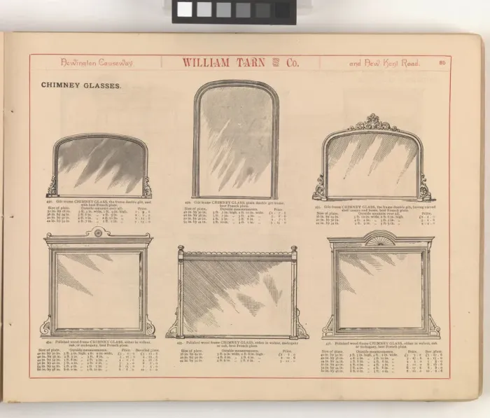 Framed Print : Page from William Tarn and Co.s Illustrated Catalogue: wit Framed Print : Page from William Tarn and Co.s Illustrated Catalogue: wit