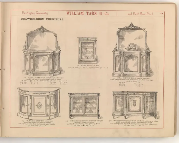 Framed Print : Page from William Tarn and Co.s Illustrated Catalogue: wit Framed Print : Page from William Tarn and Co.s Illustrated Catalogue: wit