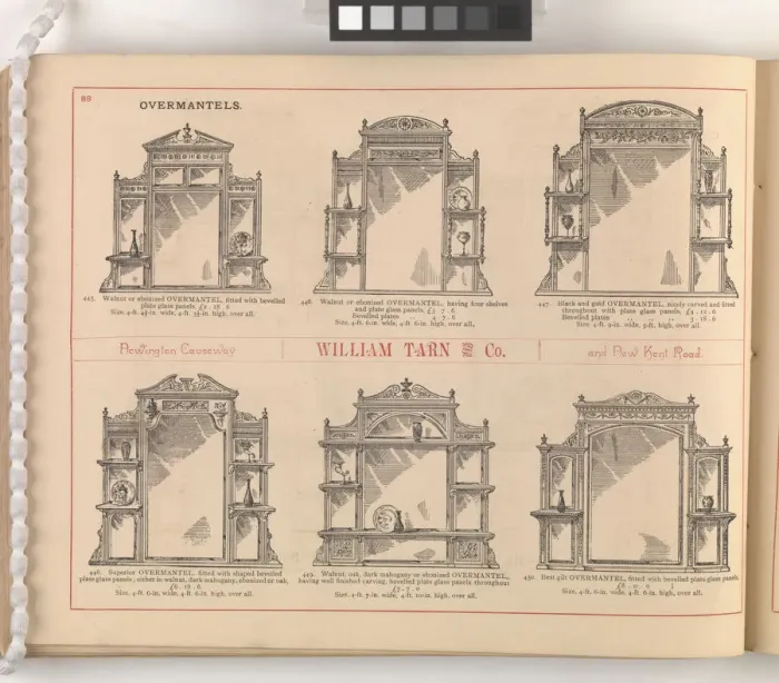 Framed Print : Page from William Tarn and Co.s Illustrated Catalogue: wit Framed Print : Page from William Tarn and Co.s Illustrated Catalogue: wit