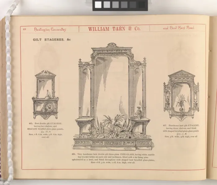 Framed Print : Page from William Tarn and Co.s Illustrated Catalogue: wit Framed Print : Page from William Tarn and Co.s Illustrated Catalogue: wit