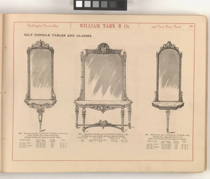 Framed Print : Page from William Tarn and Co.s Illustrated Catalogue: wit Framed Print : Page from William Tarn and Co.s Illustrated Catalogue: wit