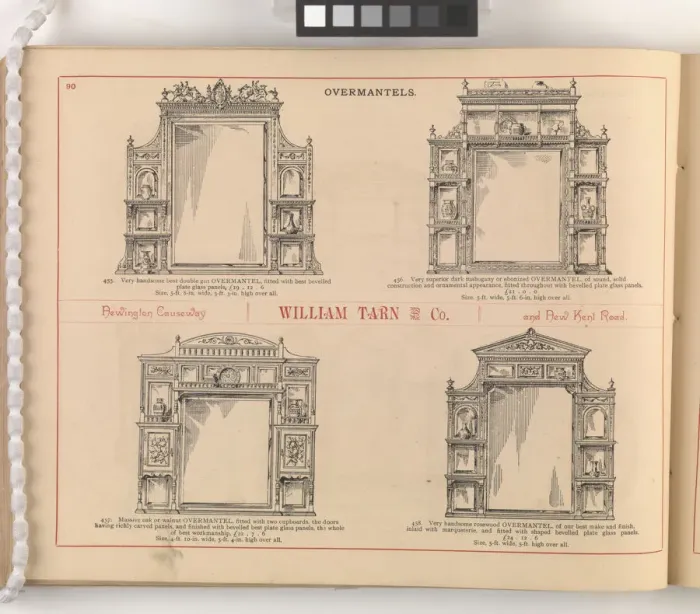 Framed Print : Page from William Tarn and Co.s Illustrated Catalogue: wit Framed Print : Page from William Tarn and Co.s Illustrated Catalogue: wit