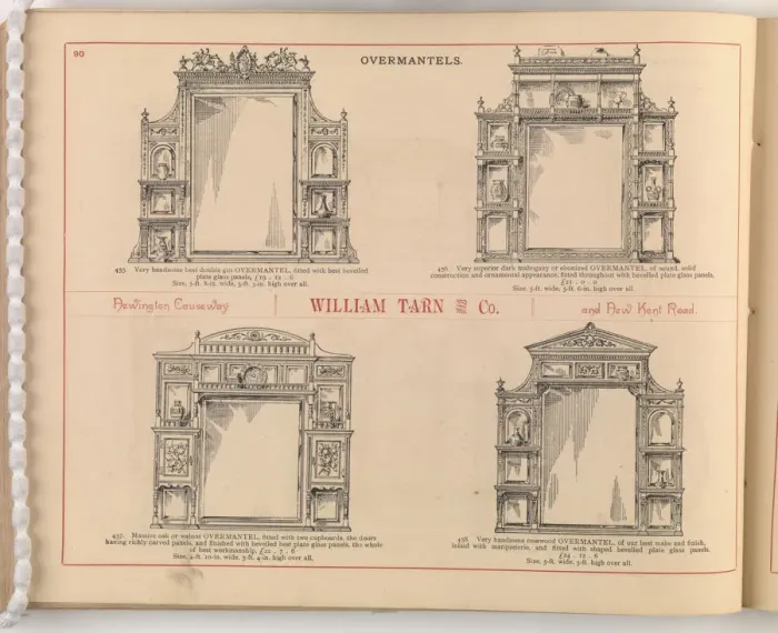 Framed Print : Page from William Tarn and Co.s Illustrated Catalogue: wit Framed Print : Page from William Tarn and Co.s Illustrated Catalogue: wit