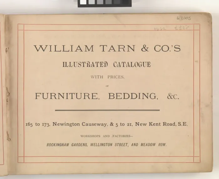 Framed Print : Page from William Tarn and Co.s Illustrated Catalogue: wit Framed Print : Page from William Tarn and Co.s Illustrated Catalogue: wit