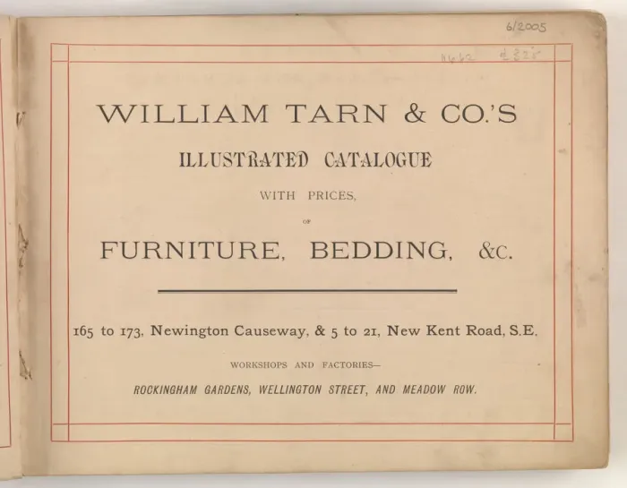 Framed Print : Page from William Tarn and Co.s Illustrated Catalogue: wit