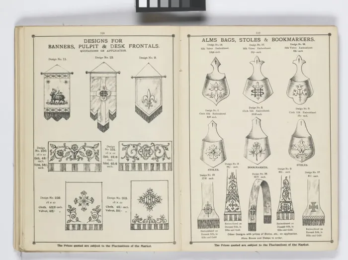 Framed Print : Pages from 1899 Price List, Upholstery, Trimmings &c Framed Print : Pages from 1899 Price List, Upholstery, Trimmings &c
