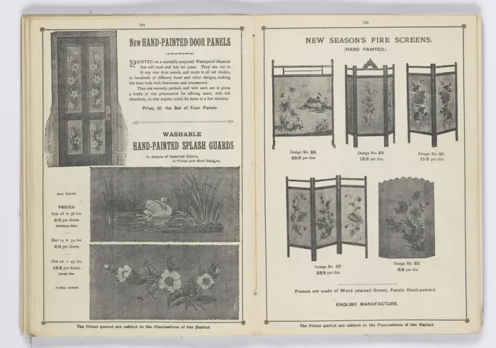 Framed Print : Pages from 1899 Price List, Upholstery, Trimmings &c Framed Print : Pages from 1899 Price List, Upholstery, Trimmings &c