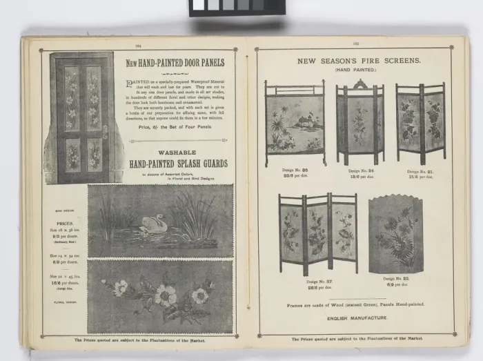 Framed Print : Pages from 1899 Price List, Upholstery, Trimmings &c Framed Print : Pages from 1899 Price List, Upholstery, Trimmings &c