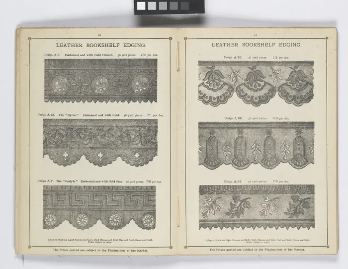 Framed Print : Pages from 1899 Price List, Upholstery, Trimmings &c Framed Print : Pages from 1899 Price List, Upholstery, Trimmings &c