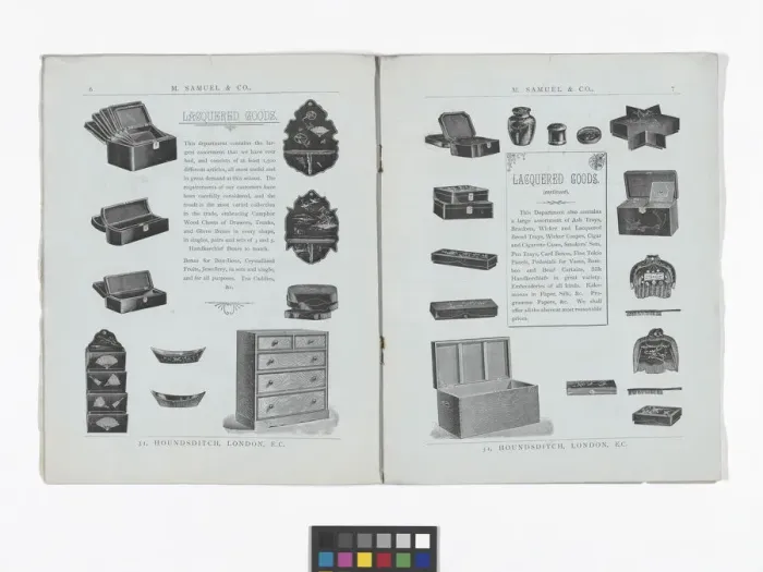 Framed Print : Pages from catalogue published by M. Samuel & Co Framed Print : Pages from catalogue published by M. Samuel & Co