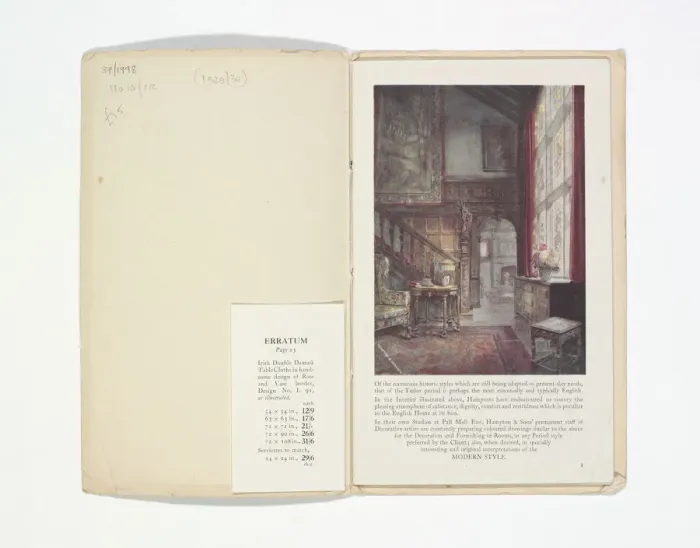 Framed Print : Pages from Hamptons catalogue, c. 1929-1930