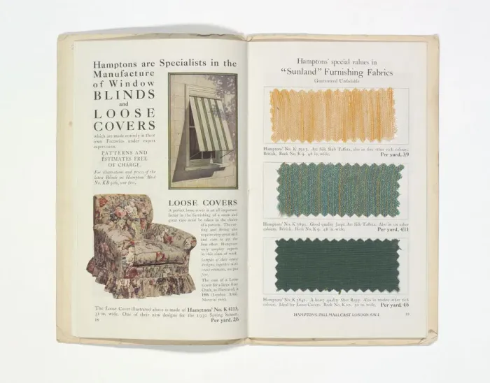 Framed Print : Pages from Hamptons catalogue, c. 1929-1930 Framed Print : Pages from Hamptons catalogue, c. 1929-1930