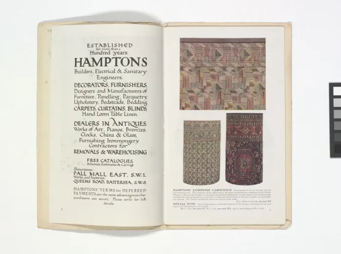 Framed Print : Pages from Hamptons catalogue, c. 1929-1930