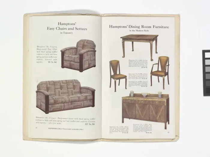 Framed Print : Pages from Hamptons catalogue, c. 1929-1930 Framed Print : Pages from Hamptons catalogue, c. 1929-1930