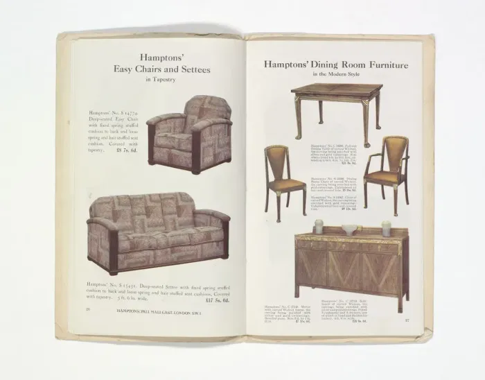 Framed Print : Pages from Hamptons catalogue, c. 1929-1930 Framed Print : Pages from Hamptons catalogue, c. 1929-1930