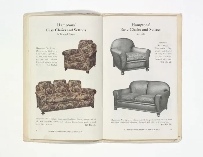 Framed Print : Pages from Hamptons catalogue, c. 1929-1930 Framed Print : Pages from Hamptons catalogue, c. 1929-1930