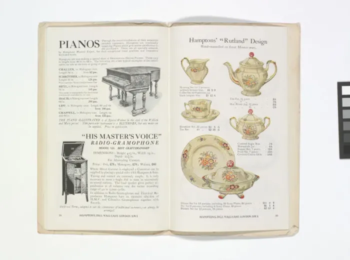 Framed Print : Pages from Hamptons catalogue, c. 1929-1930 Framed Print : Pages from Hamptons catalogue, c. 1929-1930