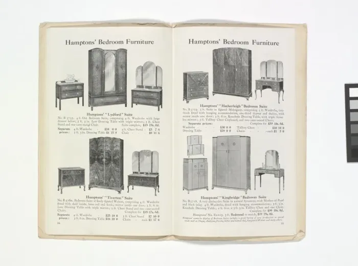 Framed Print : Pages from Hamptons catalogue, c. 1929-1930 Framed Print : Pages from Hamptons catalogue, c. 1929-1930