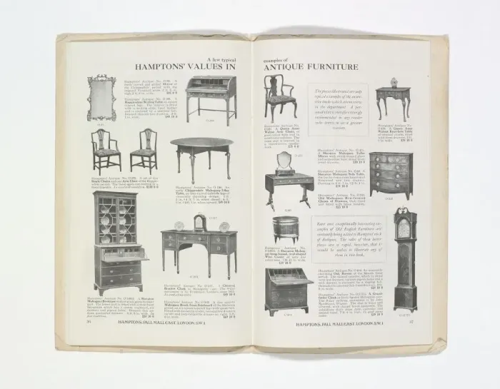 Framed Print : Pages from Hamptons catalogue, c. 1929-1930 Framed Print : Pages from Hamptons catalogue, c. 1929-1930