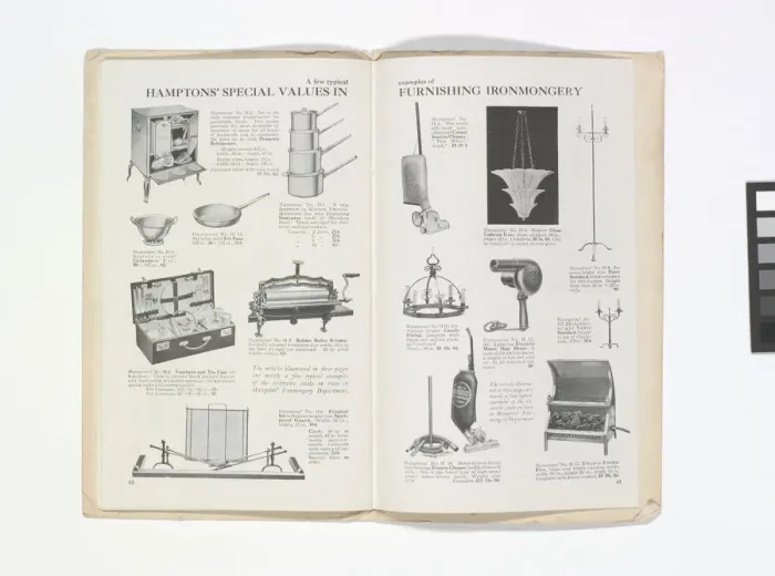 Framed Print : Pages from Hamptons catalogue, c. 1929-1930 Framed Print : Pages from Hamptons catalogue, c. 1929-1930