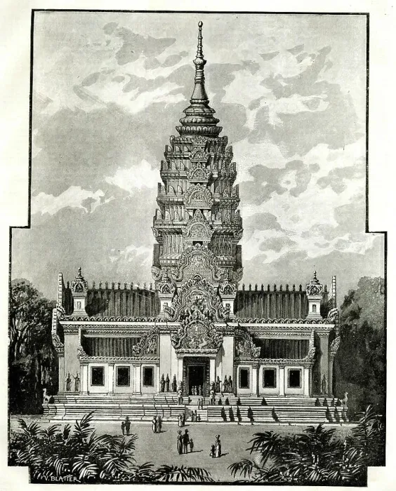 Framed Print : Pagoda of Angkor, Paris Exhibition of 1889 Framed Print : Pagoda of Angkor, Paris Exhibition of 1889