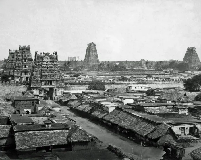 Framed Print : Pagodas at Seringapatam near Tiruchirappalli, India Framed Print : Pagodas at Seringapatam near Tiruchirappalli, India