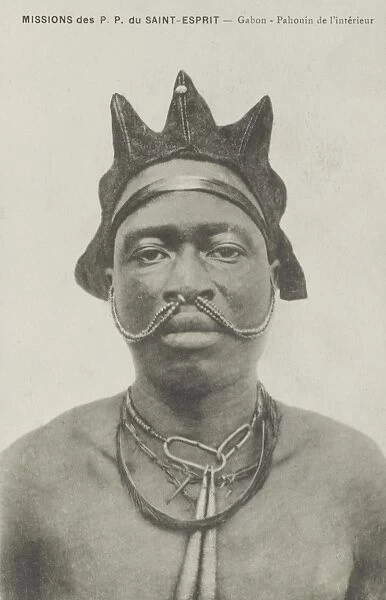 Pahouin man from Gabon, Central Africa