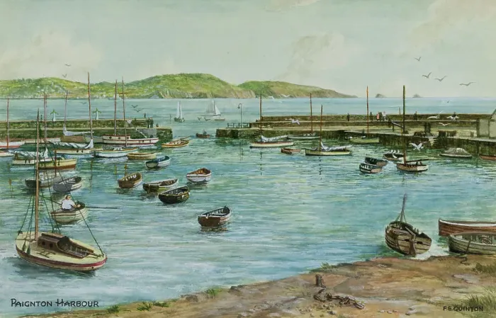 Framed Print : Paignton Harbour, Devon Framed Print : Paignton Harbour, Devon