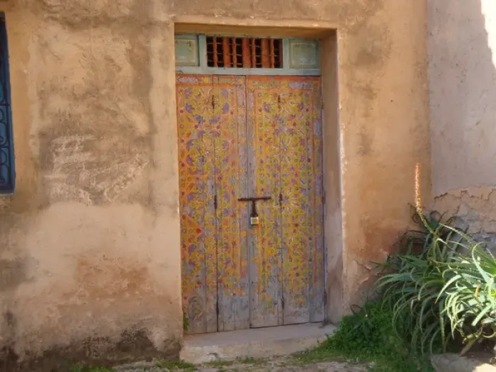 Framed Print : Painted door in Rabat Framed Print : Painted door in Rabat