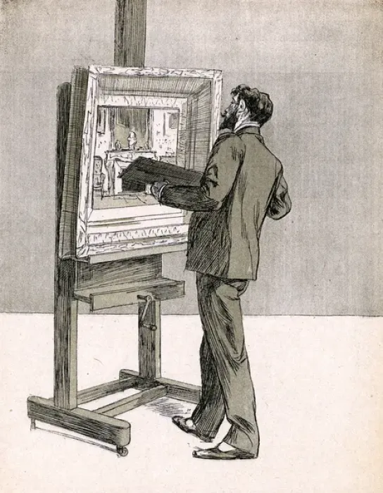Framed Print : Painter of Interiors Framed Print : Painter of Interiors