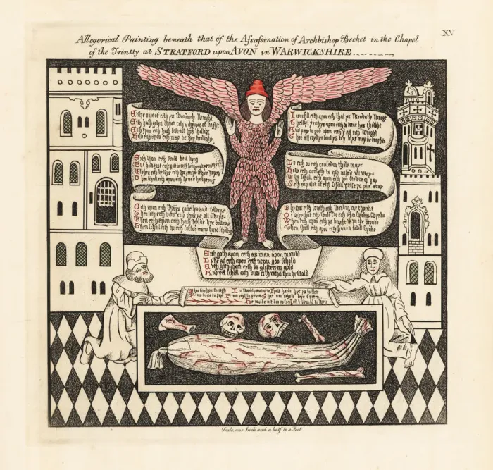 Framed Print : Painting of an angel, verses, castle towers Framed Print : Painting of an angel, verses, castle towers