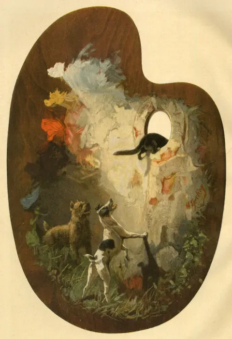 Framed Print : Painting on an artists palette Framed Print : Painting on an artists palette