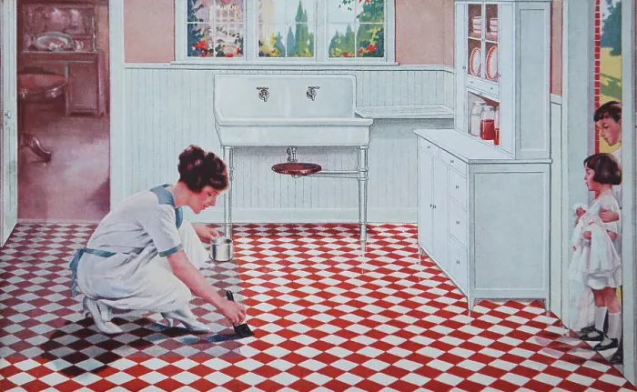 Framed Print : Painting Linoleum Framed Print : Painting Linoleum